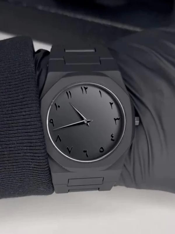 Black Arabic Aura Watch (Fiber)