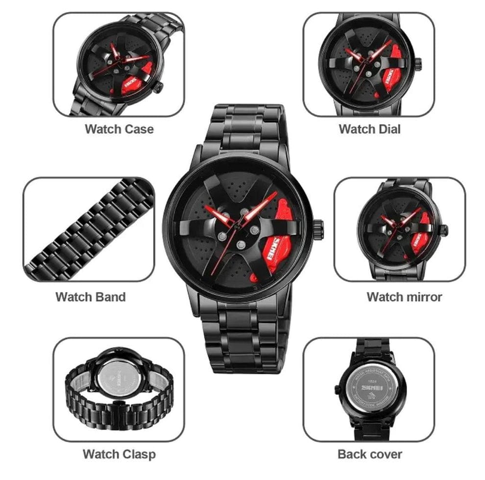 Rotation Ferrari Wheel Watch.